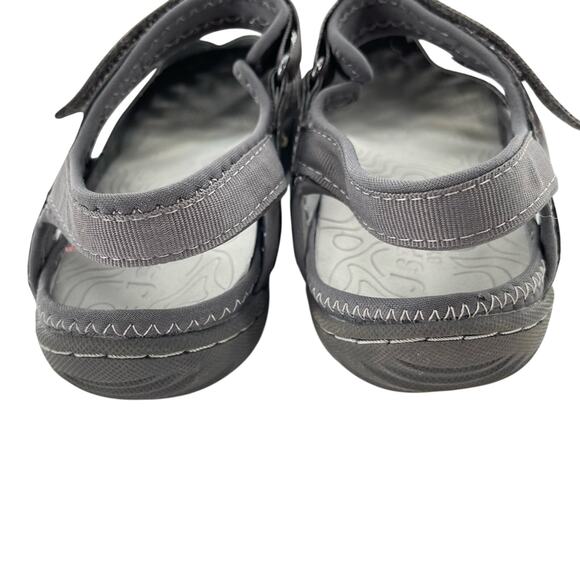 JSport by Jambu Gray Comfort Minimalist Gorpcore Outdoor Sandals Size 8 - Picture 4 of 7
